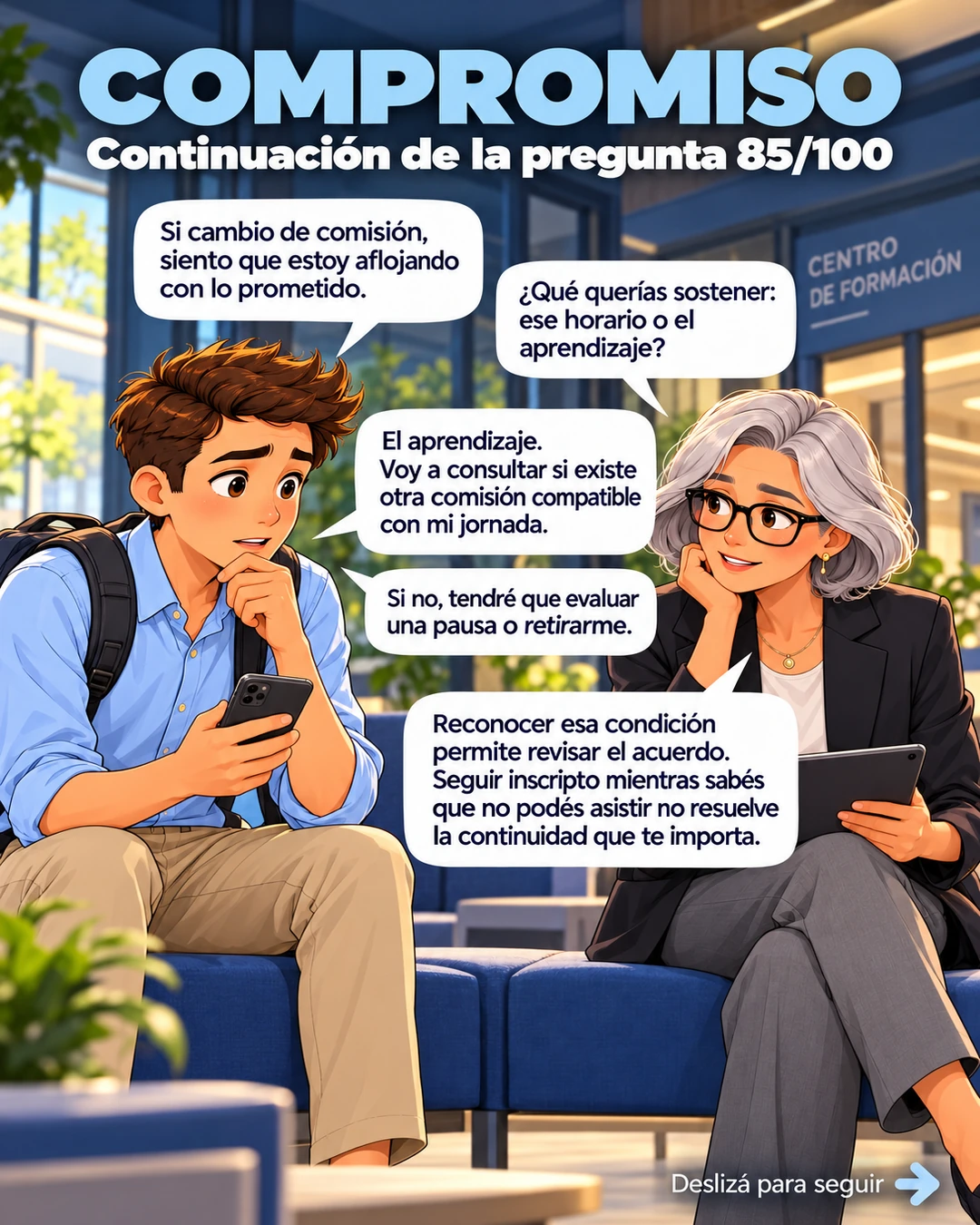 Continuación 85/100: consultar otro horario