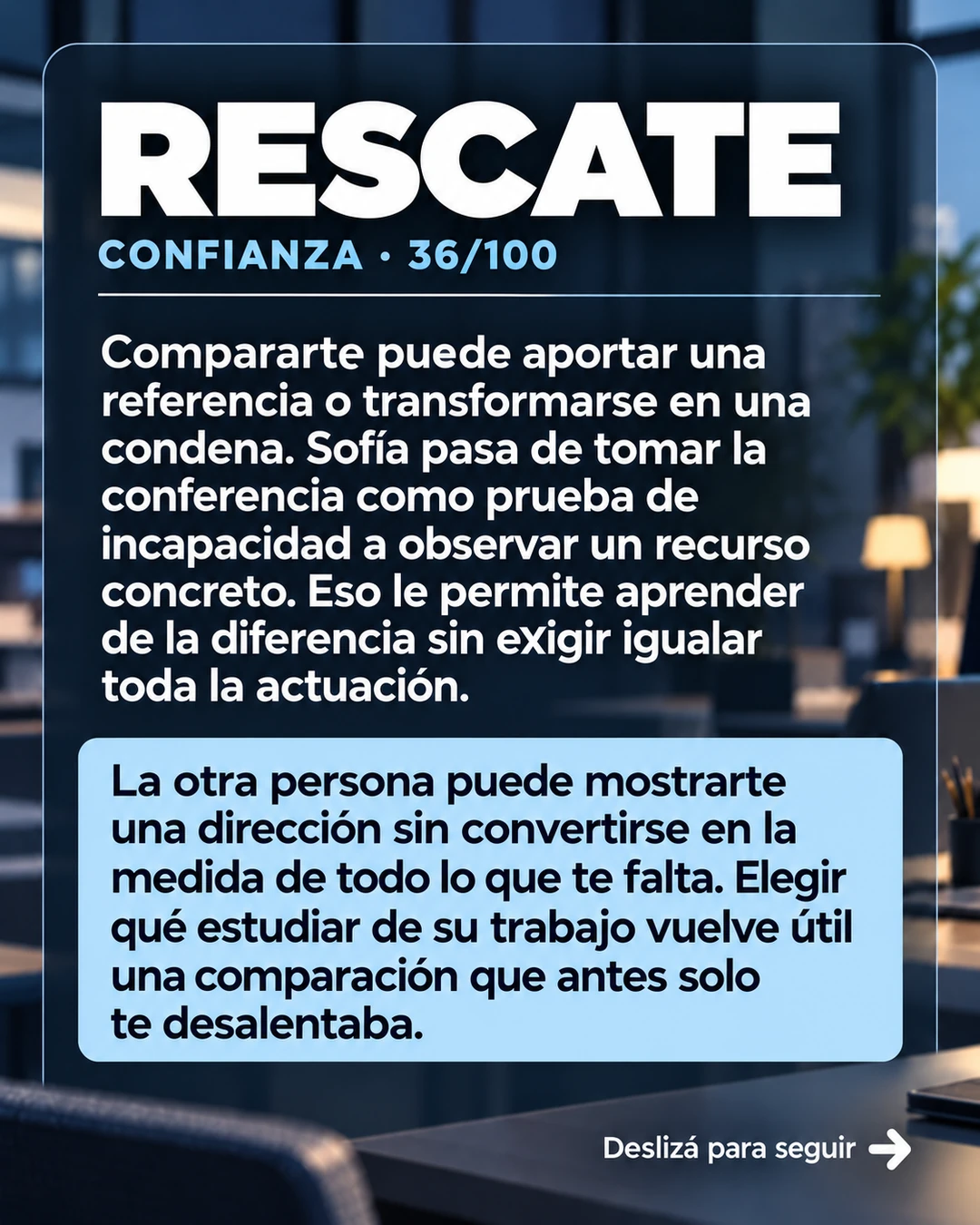 Rescate 36/100 · Aprender al comparar