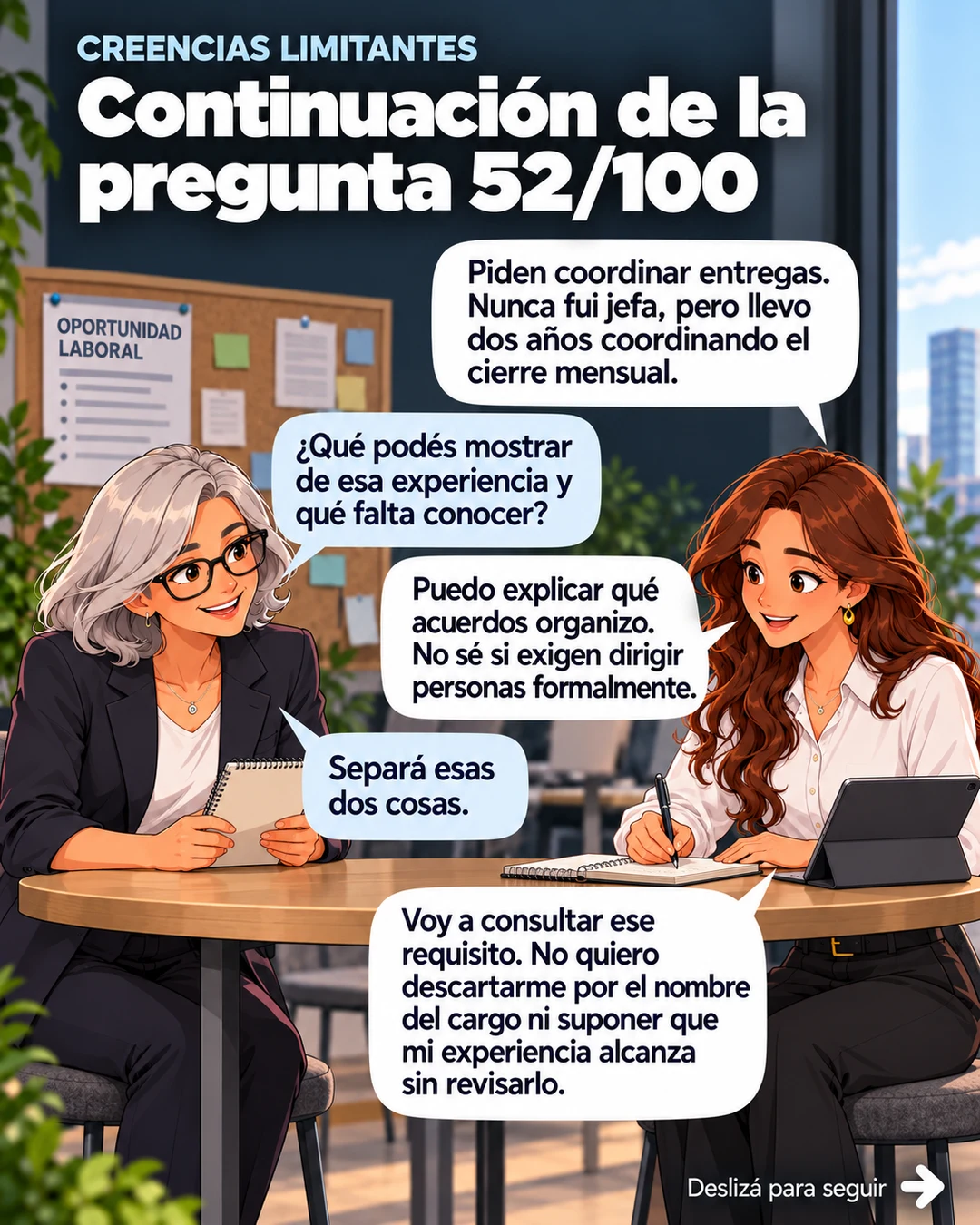 Continuación 52/100: revisar experiencia y requisitos