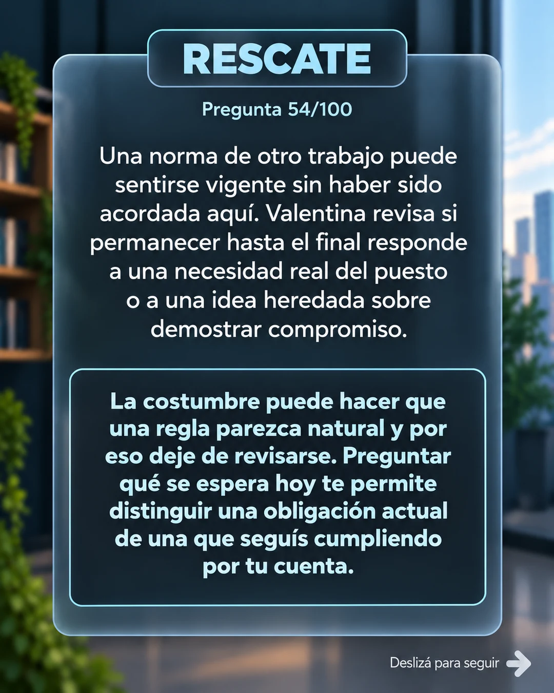 Rescate 54/100: revisar una obligación heredada