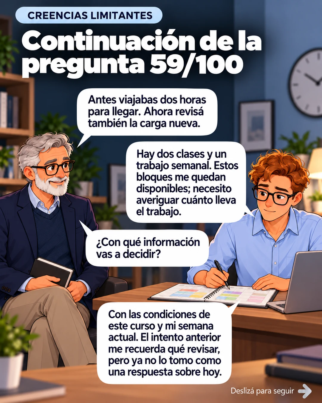 Continuación 59/100: comparar las condiciones de hoy