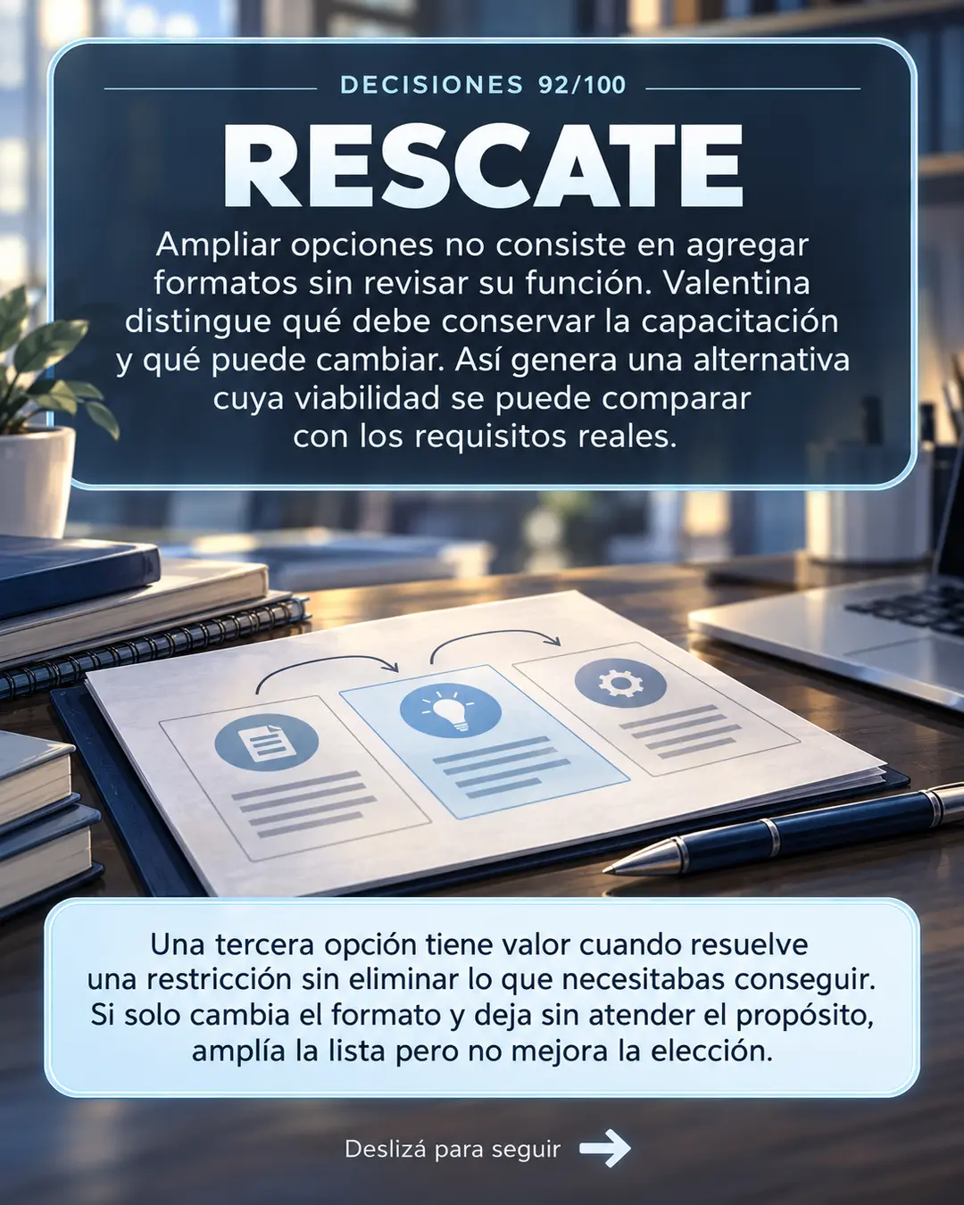 Rescate 92/100: conservar el propósito