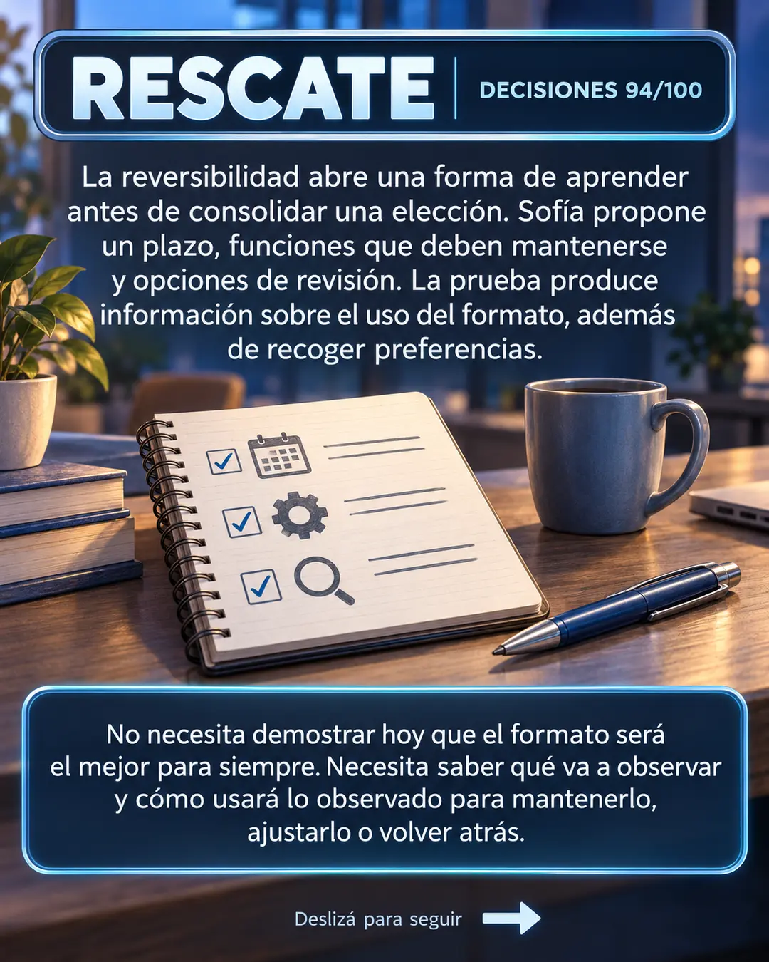 Rescate 94/100: una prueba necesita criterios
