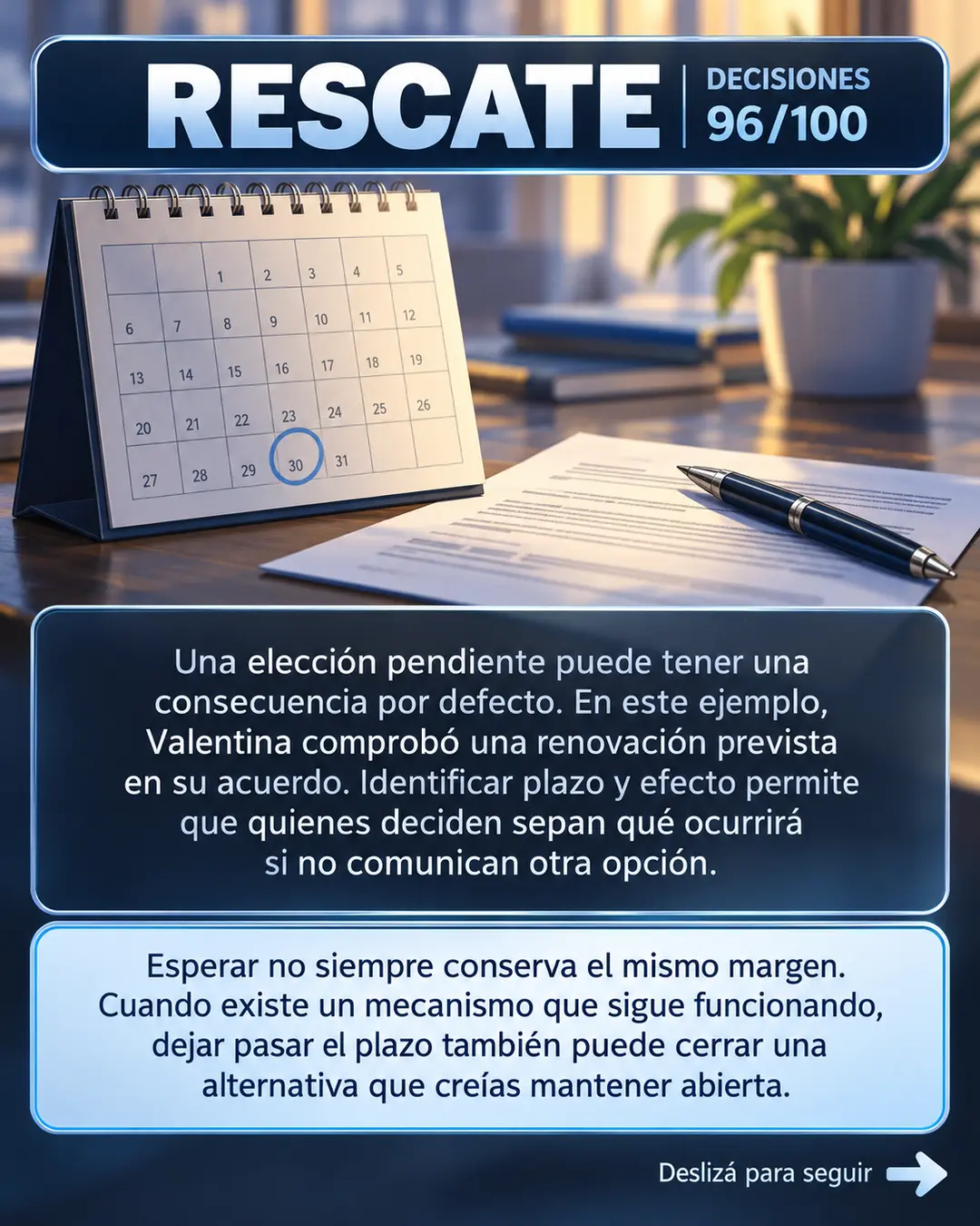 Rescate 96/100: la espera también tiene efectos