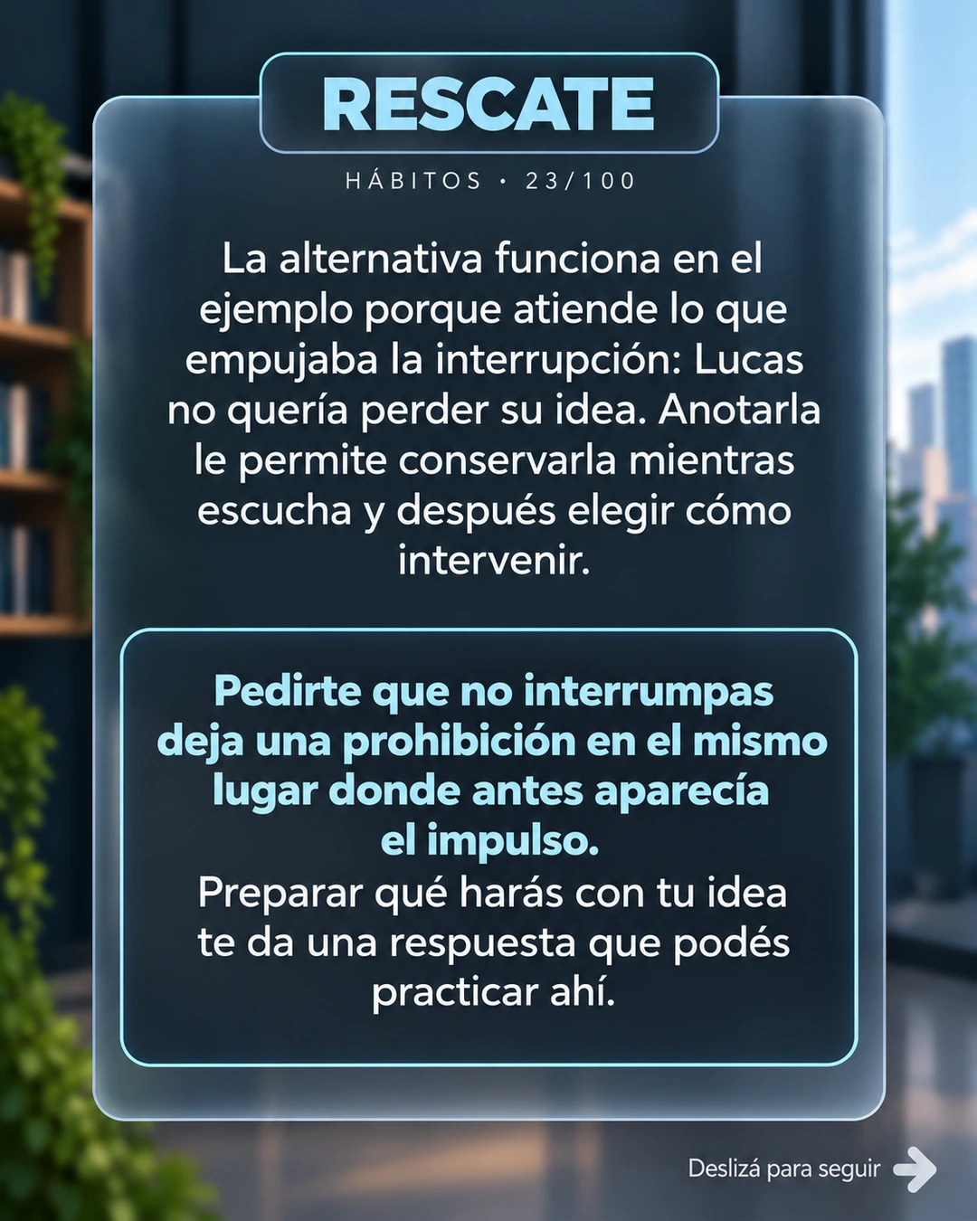 23/100 · Rescate: preparar otra respuesta