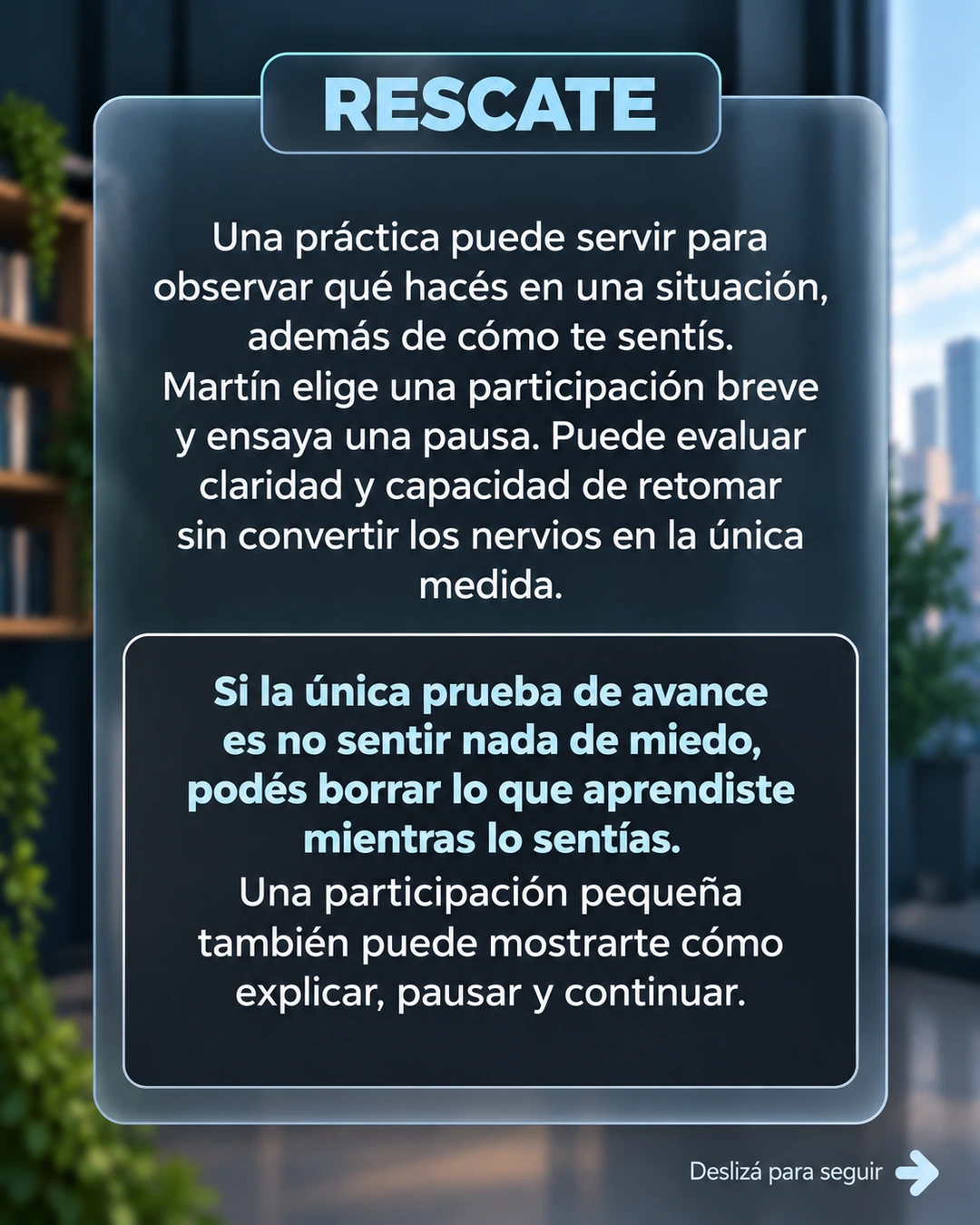 Rescate: Reconocer lo aprendido con nervios