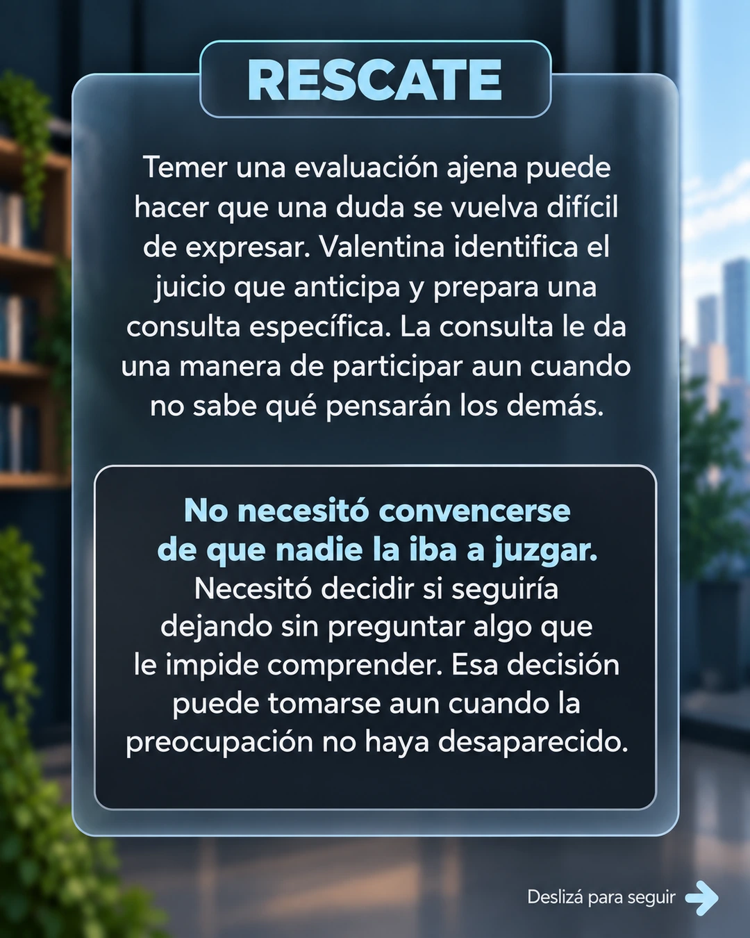 Rescate: Preguntar aun con incertidumbre