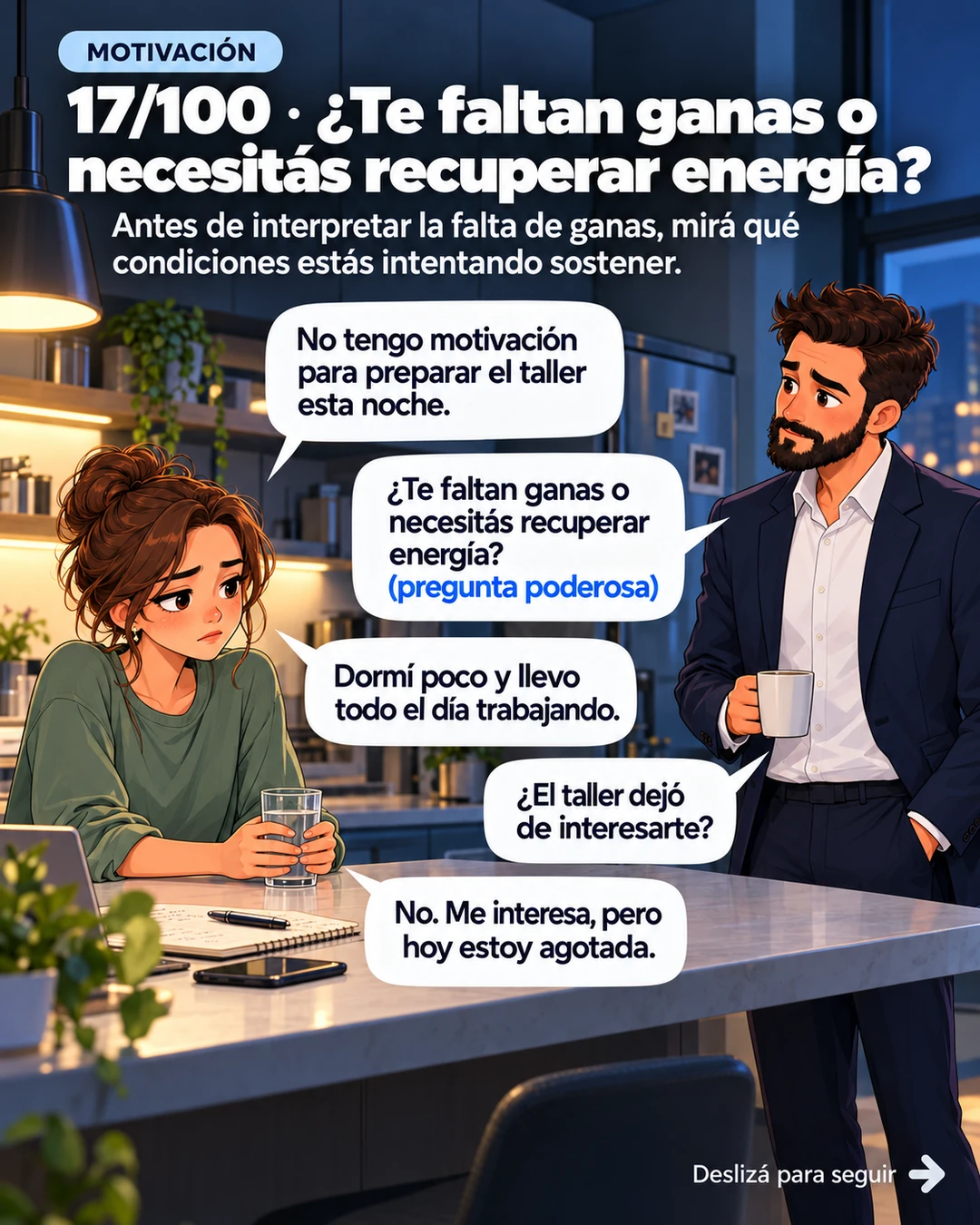 17/100 · ¿Te faltan ganas o necesitás recuperar energía?