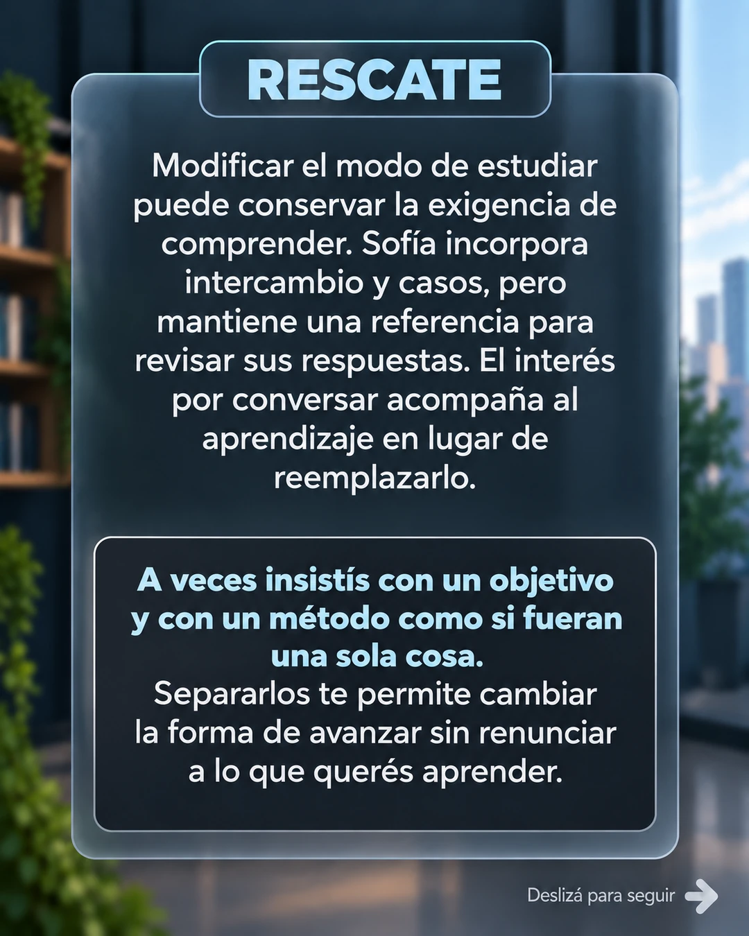 19/100 · Rescate: Separar el objetivo del método