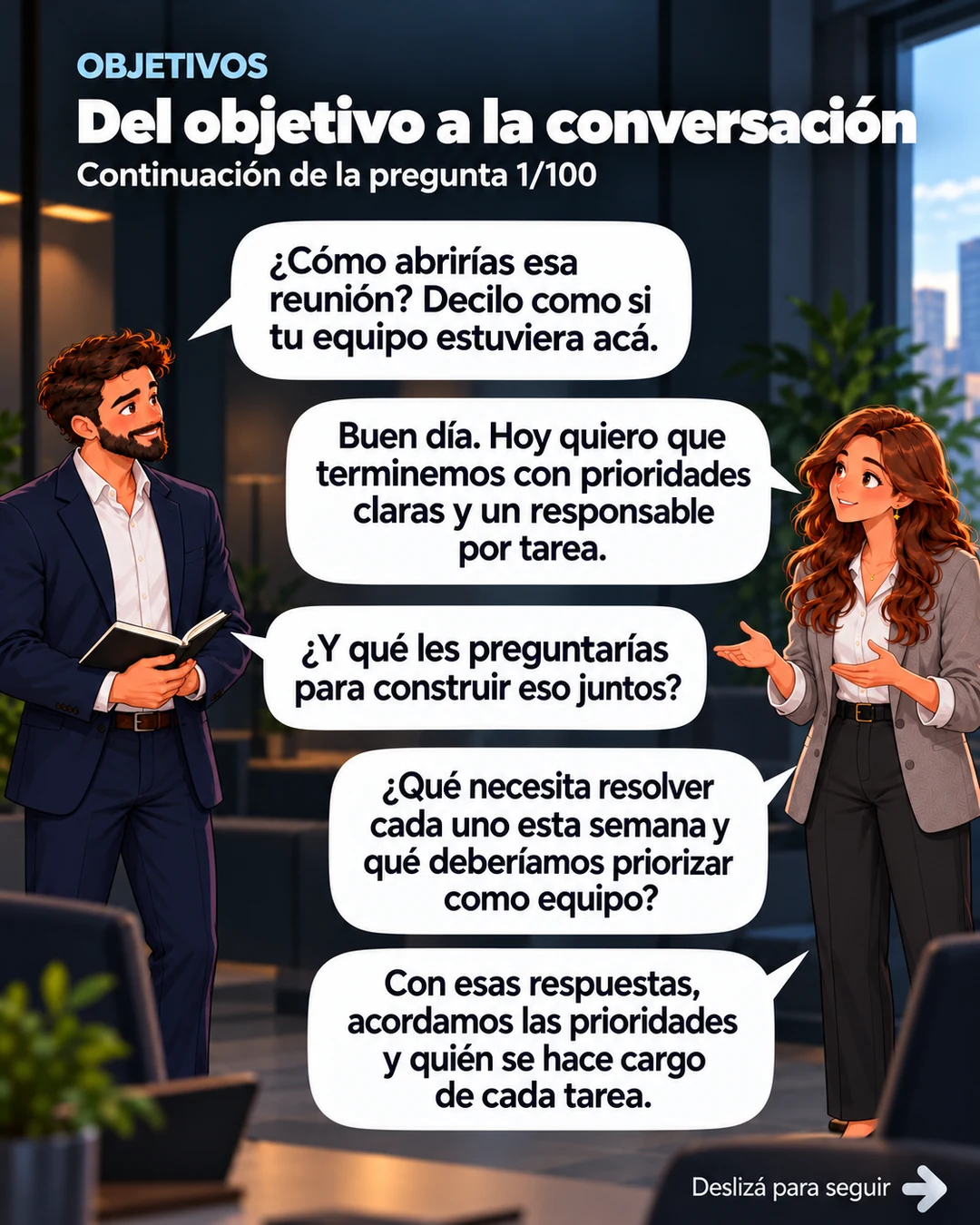 Del objetivo a la conversación