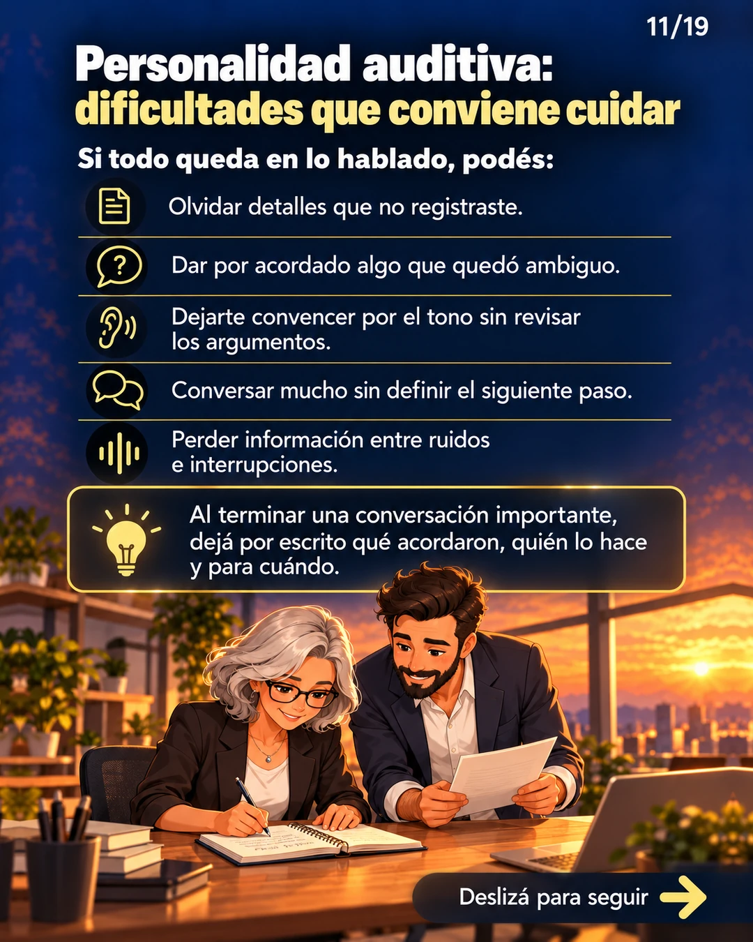 Personalidad auditiva: dificultades que conviene cuidar