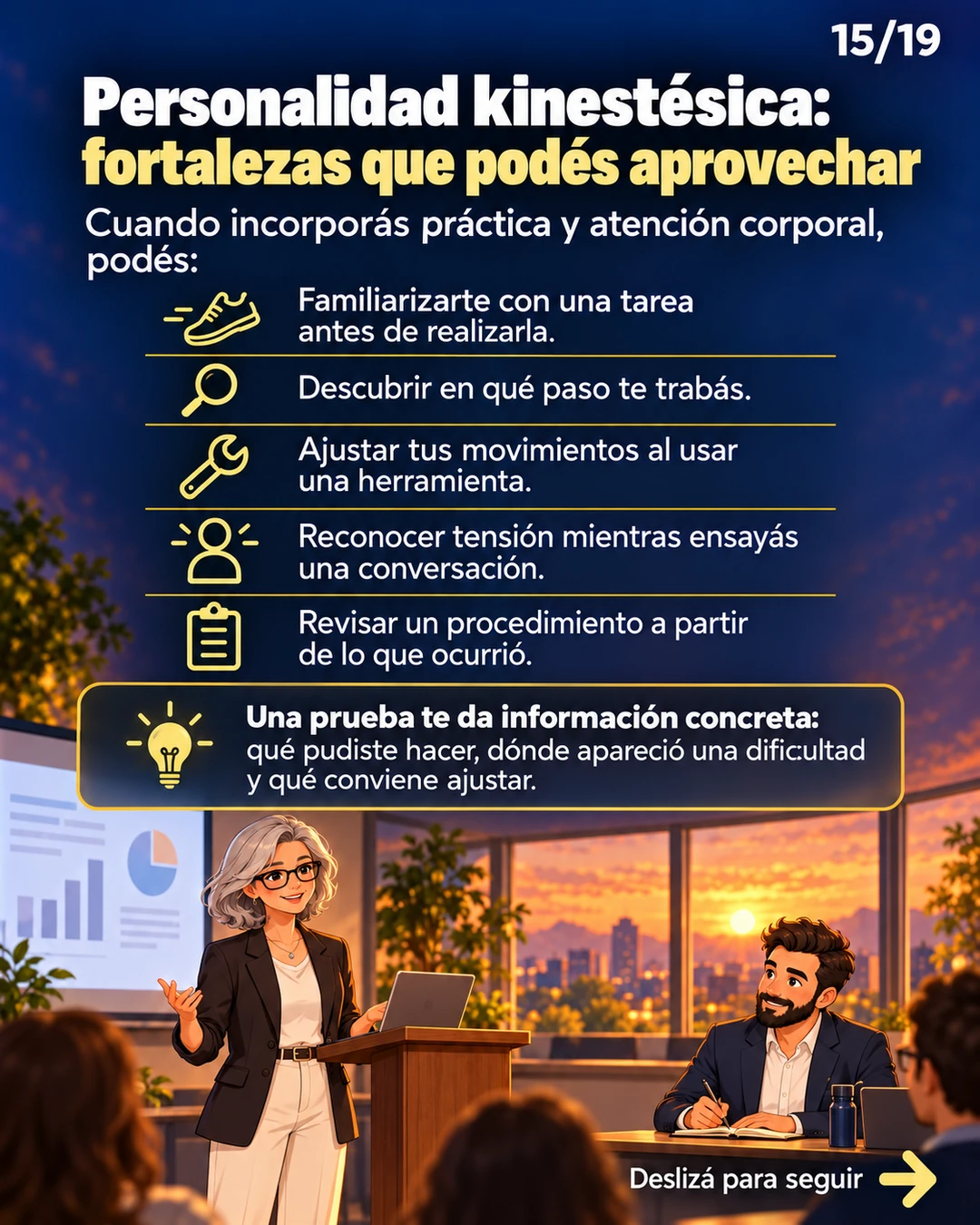 Personalidad kinestésica: fortalezas que podés aprovechar