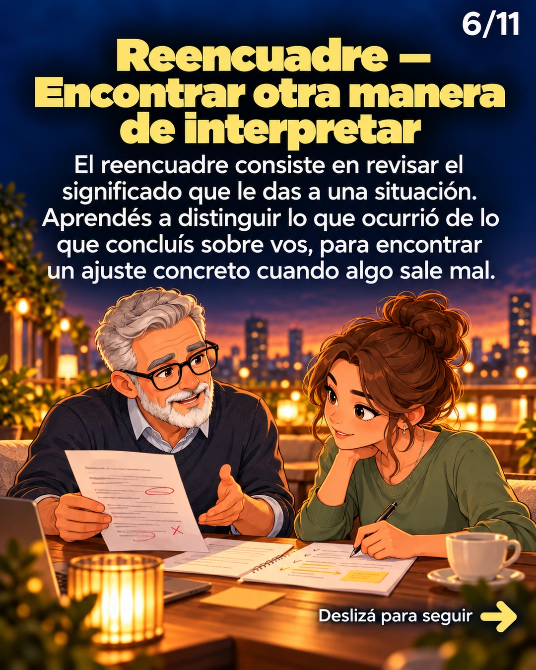 Reencuadre — Encontrar otra manera de interpretar