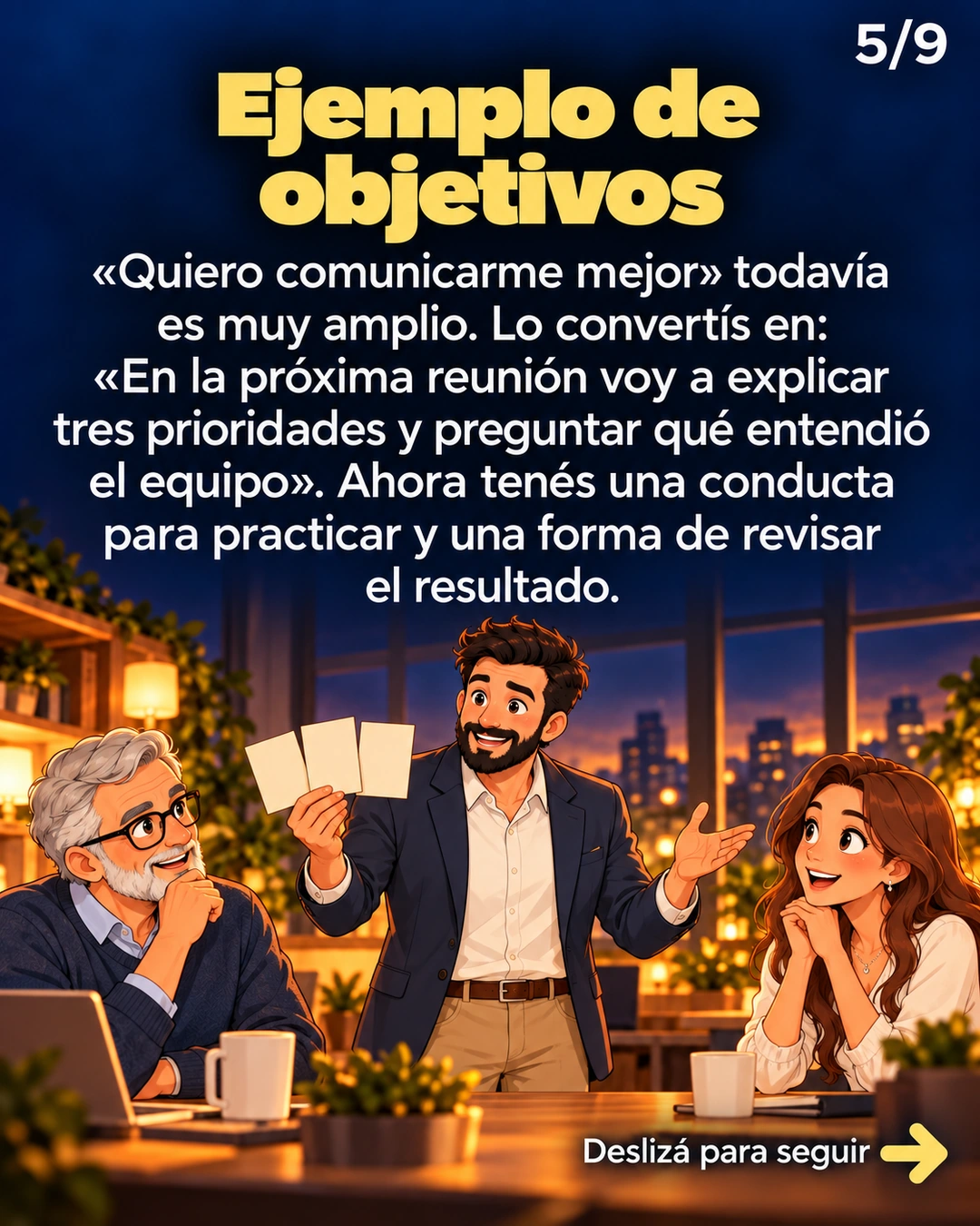 Ejemplo de objetivos