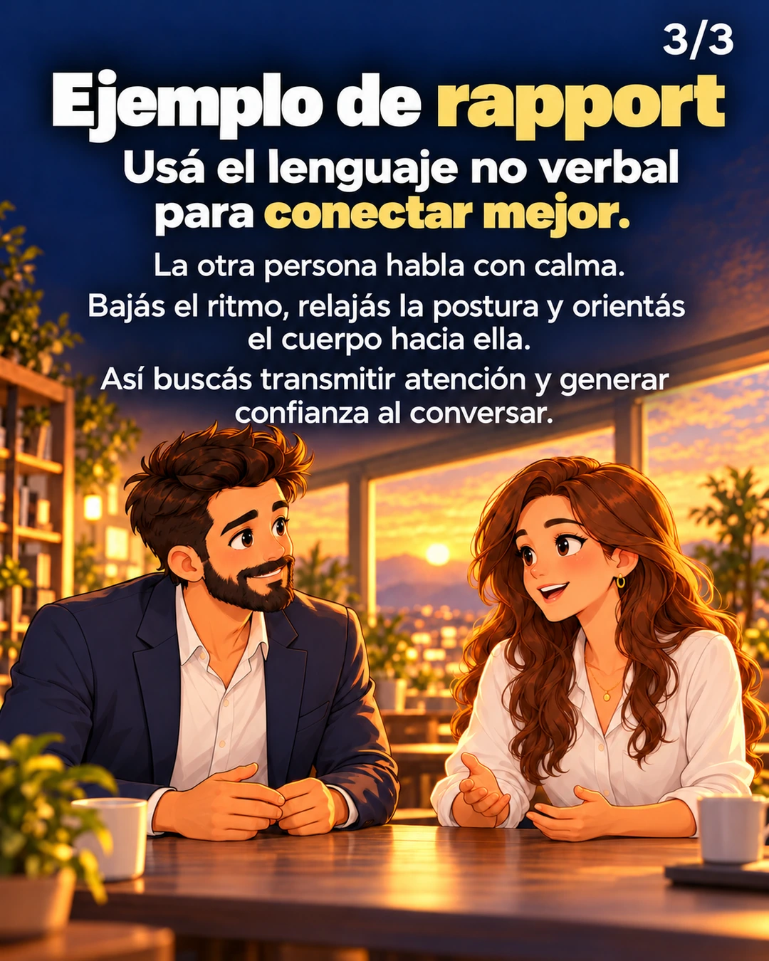 Ejemplo de rapport y lenguaje no verbal