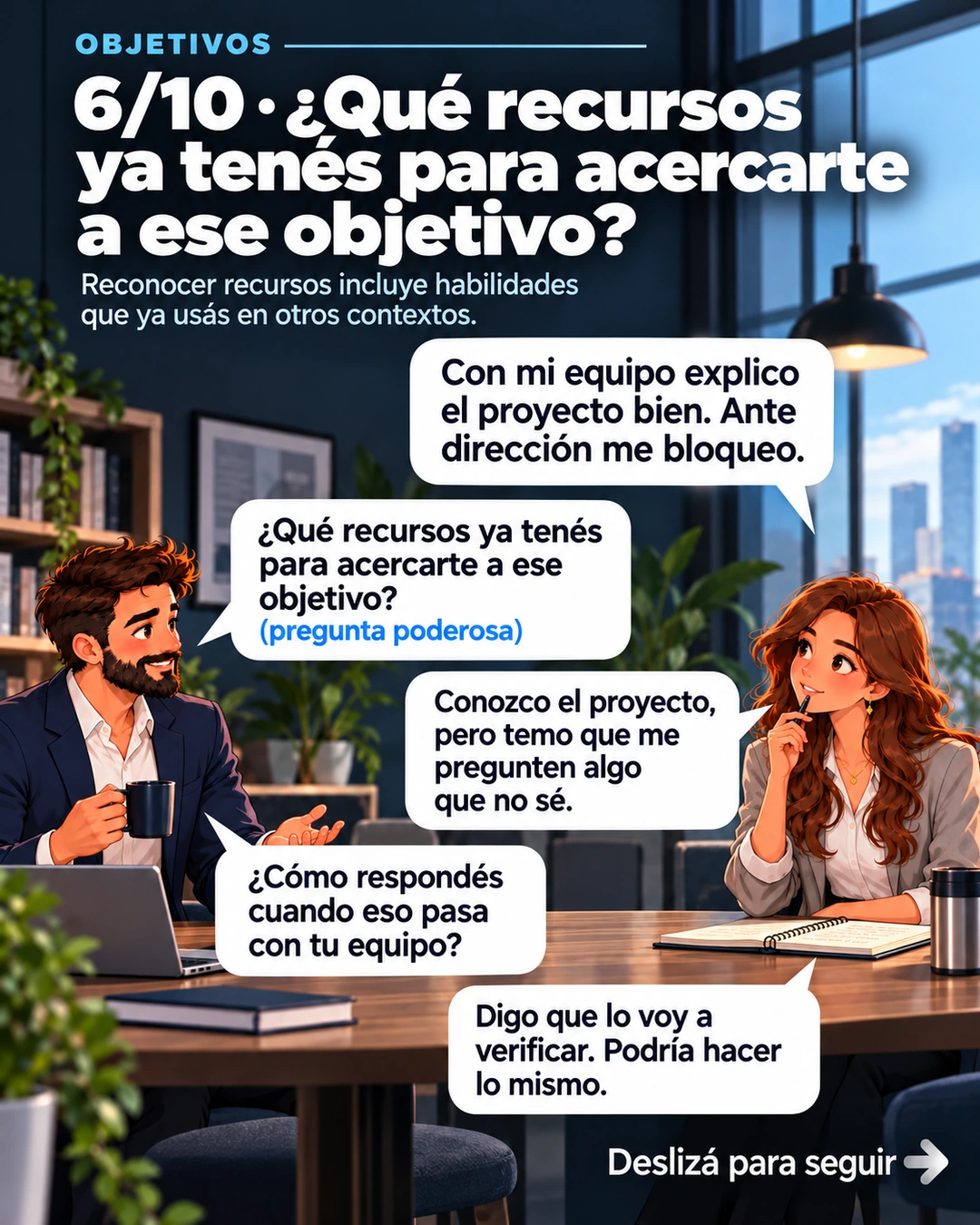 6/10 · ¿Qué recursos ya tenés para acercarte a ese objetivo?
