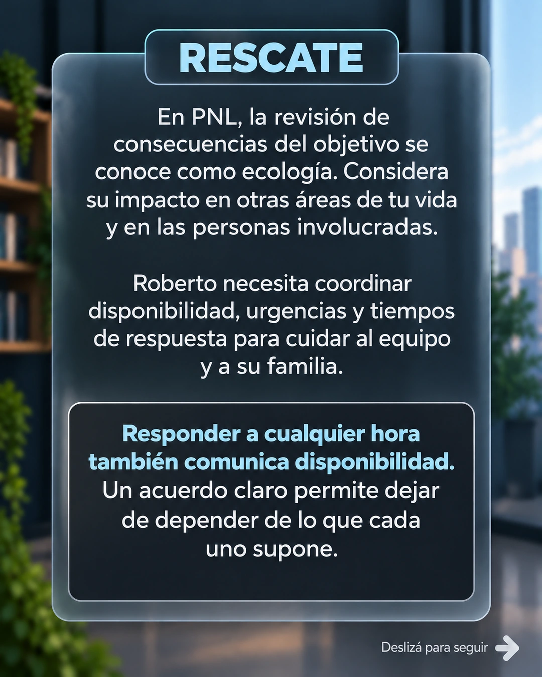 8/10 · Rescate: cuidar las consecuencias
