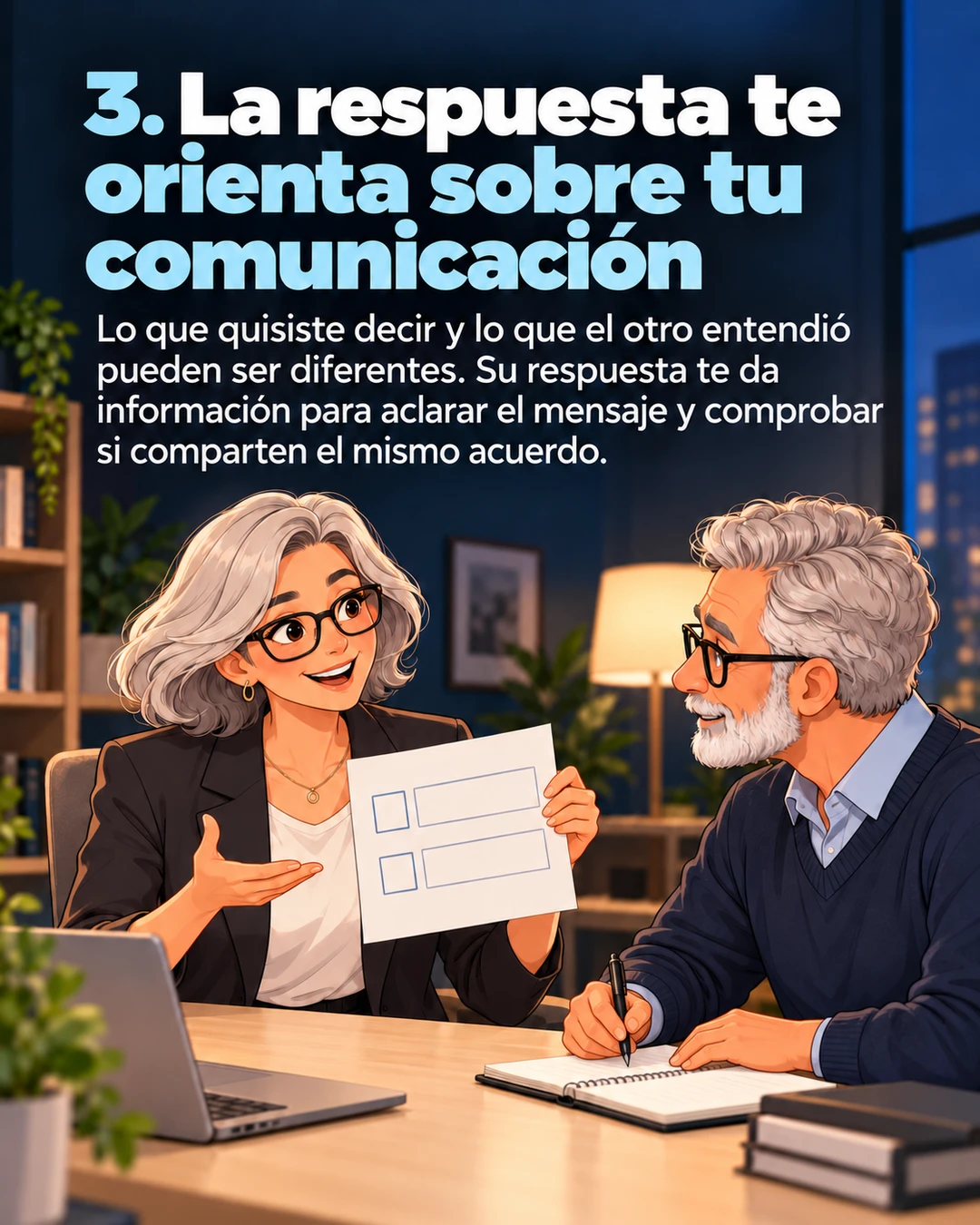 3. La respuesta te orienta sobre tu comunicación