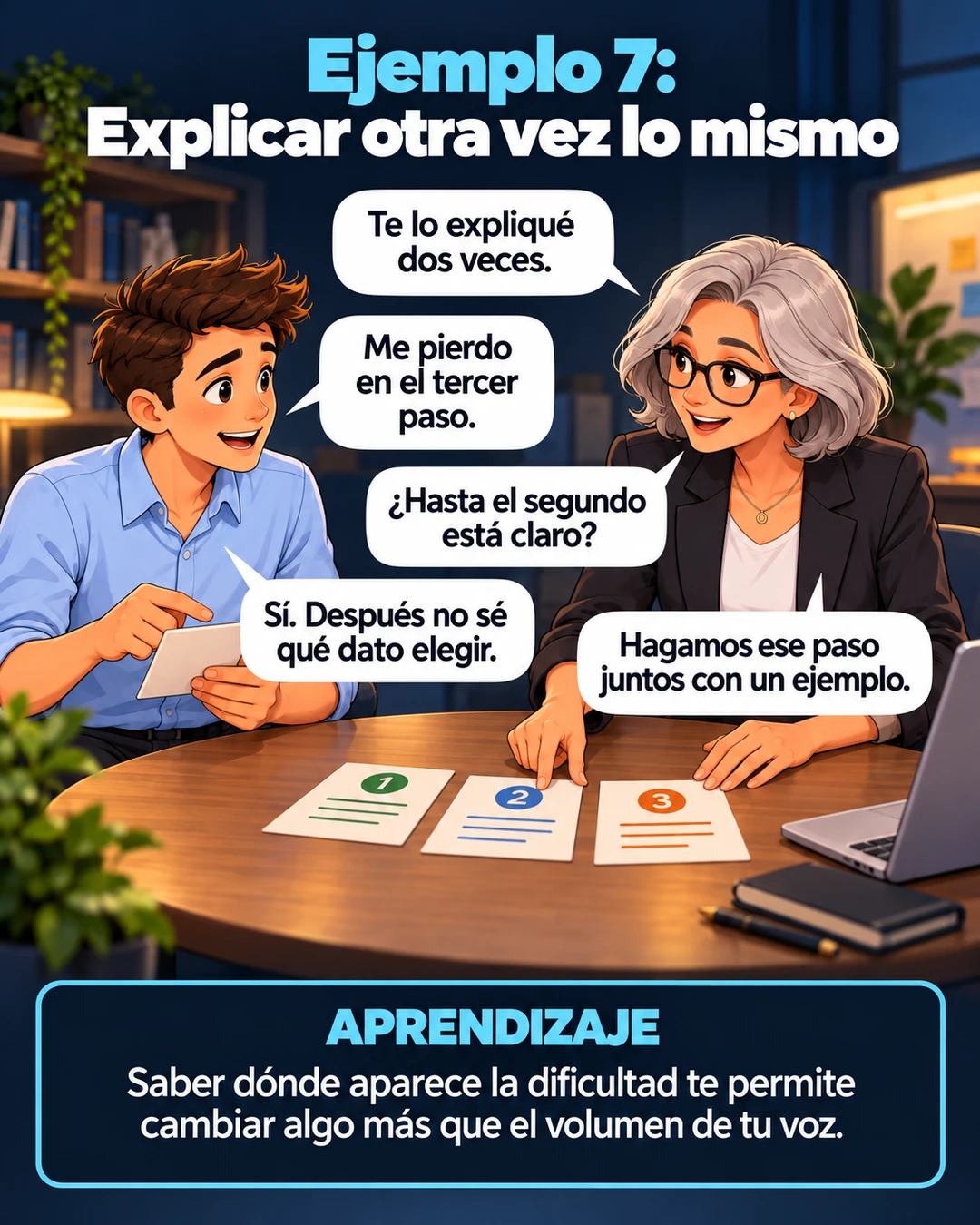 Ejemplo 7: Explicar otra vez lo mismo