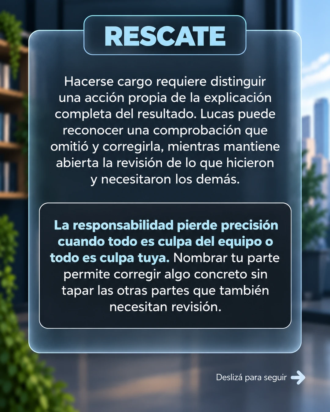 1/10 · Rescate: asumir tu parte