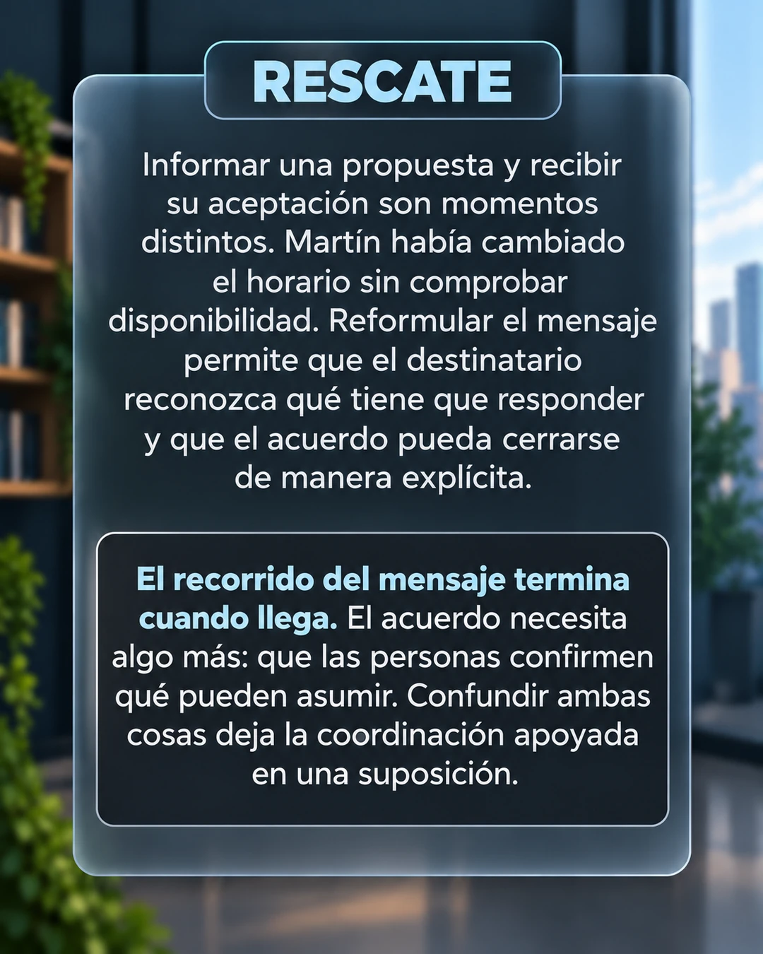 3/10 · Rescate: comprobar el acuerdo