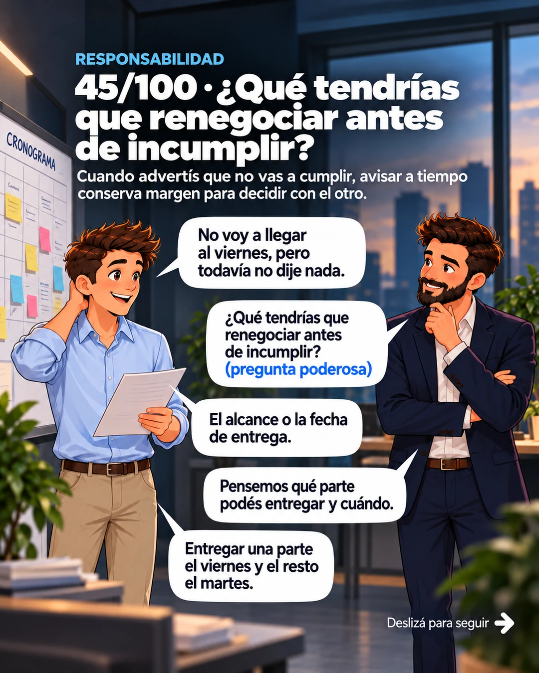5/10 · ¿Qué tendrías que renegociar antes de incumplir?